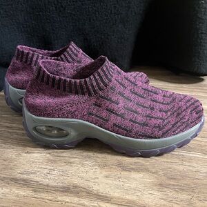 Purple Slip-On Sneakers